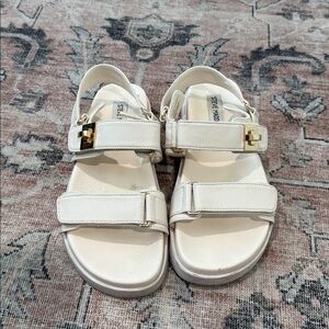 Steve Madden Mona Bone Leather Women's Sandals